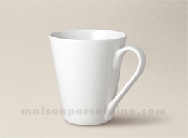 MUG PORCELAINE BLANCHE UNI CONIQUE 27CLNIQUE 27CLNIQUE 27CLNIQUE 27CL