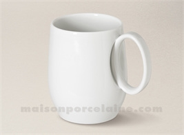 MUG PORCELAINE BLANCHE YAKA D7.5X10.5 45CL