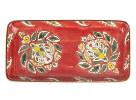 ORCHILA - PLAT RECTANGULAIRE 25X12CM - ROUGE