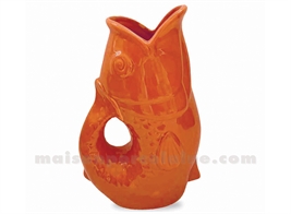 PICHET VASE POISSON GM ORANGE L16,5 P11 H25,3CM