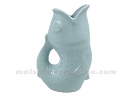PICHET VASE POISSON GM ROSE L16,5 P11 H25,3CM