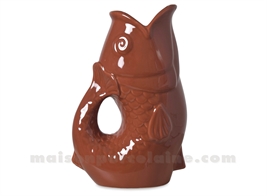 PICHET VASE POISSON GM TERRACOTTA L16,5 P11 H25,3CM