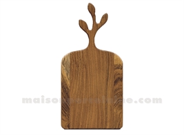 PLANCHE EN BOIS FEUILLE PM L40 P20 H1,5CM