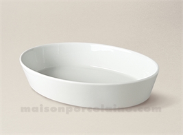 PLAT A FOUR OVALE SABOT PM PORCELAINE BLANCHE 28X20