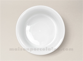 PLAT A FOUR ROND GRATIN STOCKHOLM PORCELAINE BLANCHE N°4 21X6 1.2L - Maison  de la Porcelaine