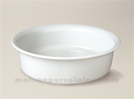 PLAT A FOUR ROND GRATIN STOCKHOLM PORCELAINE BLANCHE N°5 24X6 1.8L