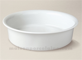 PLAT A FOUR ROND GRATIN STOCKHOLM PORCELAINE BLANCHE N°6 27X7 2.5L