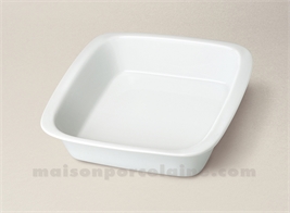 PLAT A FOUR ROTIR RECTANGULAIRE HAUT PORCELAINE BLANCHE 3 TOQUES 28X26X7 2.10L8X26X7 2.10L