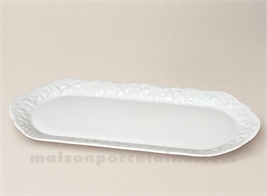 PLAT CAKE CALIFORNIA PORCELAINE BLANCHE 39X16