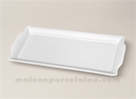PLAT CAKE PORCELAINE BLANCHE TRAITEUR 26.5X12.5