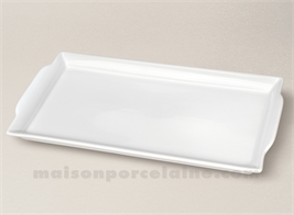 PLAT CAKE PORCELAINE BLANCHE TRAITEUR 31X16