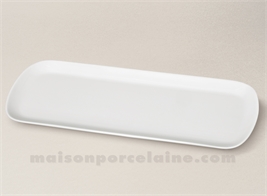 PLAT CAKE PORCELAINE BLANCHE UNI PATISSIER 37X15