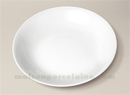 PLAT CREUX  PORCELAINE BLANCHE FABRIQUE EN FRANCE COUPE EMPIRE D28