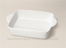 PLAT LASAGNES OREILLES PORCELAINE BLANCHE 22X14