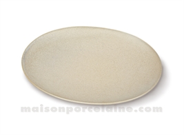 PLAT OVAL PORCELAINE OKRA SAFRAN 24,5X17,5CM