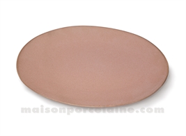 PLAT OVAL PORCELAINE OKRA TERRACOTA 30.5X21CM