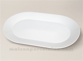 PLAT OVALE PORCELAINE BLANCHE AUCKLAND 38CM