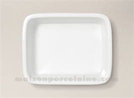 PLAT FOUR SURGELES PORCELAINE BLANCHE 17.5X15,5 - Maison de la Porcelaine