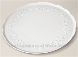 PLAT TARTE CALIFORNIAPORCELAINE BLANCHE GM D33