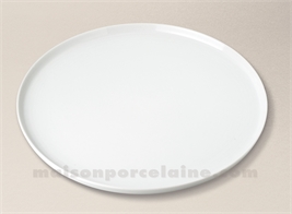 PLAT TARTE PORCELAINE BLANCHE BISTRO D33