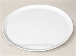 PLAT TARTE PORCELAINE BLANCHE PATISSIER D31.5