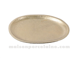 PLATEAU ALICE OVALE DORÉ 16,5X13,5CM