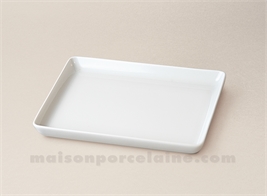 PLATEAU PORCELAINE BLANCHE LIMOGES RECTANGULAIRE MERCURE 16X12222