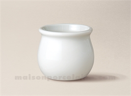 POT YAOURT PORCELAINE BLANCHE LIMOGES 7X6 15CL