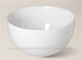 SALADIER PORCELAINE BLANCHE BOULE D23