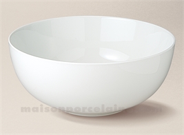 SALADIER PORCELAINE BLANCHE BOULE FLANDRE N°1 28.5X11.5