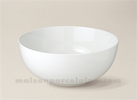 SALADIER PORCELAINE BLANCHE BOULE FLANDRE N°5 19X7.5