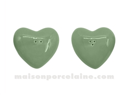 SEL ET POIVRE - SET CŒUR MATCHA L7 P6,5 H2CM