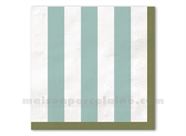 SERVIETTE PAPIER RAYURE BLEU GIVRÉ X20