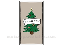 SERVIETTE PAPIER RECTANGLE SAPIN 15PCS