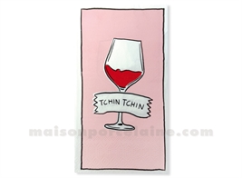 SERVIETTE PAPIER RECTANGLE TCHIN TCHIN X15