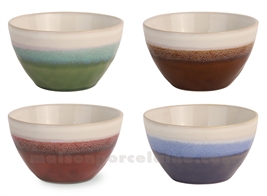 SET 4 BOLS GRES 60 CL MEDARD DE NOBLAT FUJI COLORIS ASSORTIS