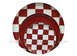 SET DE 3 PLATEAUX ROND CUCCINA PAPRIKA D15, D19, D24CM