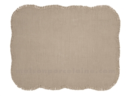 SET DE TABLE RECTANGLE JUTE NATUREL PM 35X45CM