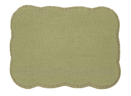 SET DE TABLE RECTANGLE JUTE VERT PM 35X45CM