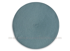 SET DE TABLE ROND TRADITION BLEU D38CM