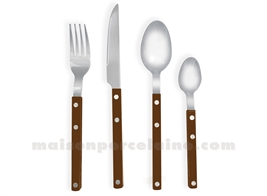 SET INDIV COUVERTS 4PCS GUSTAVE MOKA