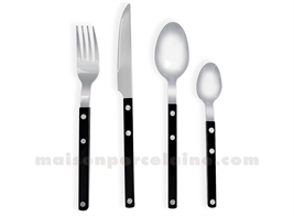 SET INDIV COUVERTS 4PCS GUSTAVE NOIR