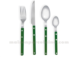 SET INDIV COUVERTS 4PCS GUSTAVE VERT FONCE