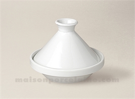 TAJINE INDIVIDUELLE PORCELAINE BLANCHE 10x13 12CL