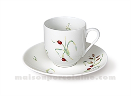 TASSE CAFE BOULE+SOUCOUPE FLANDRE 10CL