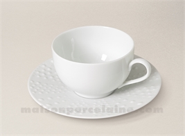 TASSE CAFE+SCPE PATE EXTRA BLANCHE LIMOGES SANIA 10CL  VENANT)