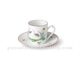 TASSE CAFE+SOUCOUPE LIMOGES EMPIRE 10CL