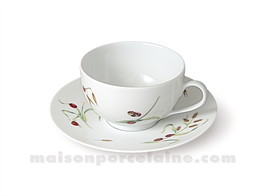 TASSE CAFE+SOUCOUPE LIMOGES ENVIE 14CL