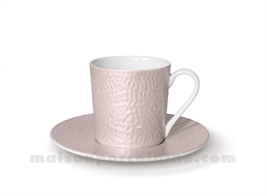 TASSE CAFE+SOUCOUPE REVES D'OPALINE 5X7 9CL - CARAMEL