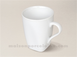 TASSE CAPUCCINO CARREE QUADRA PORCELAINE BLANCHE 6.8X8.5 15CL POUR PLATEAU 45353